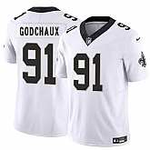 Men & Women & Youth New Orleans Saints #91 Davon Godchaux White 2025 F.U.S.E. Vapor Limited Stitched Jersey,baseball caps,new era cap wholesale,wholesale hats
